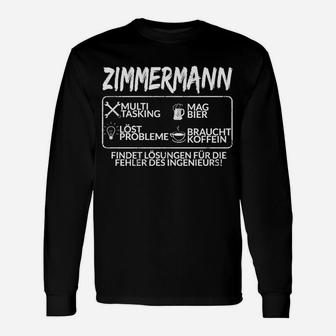 Zimmermann Bester Beruf Langarmshirts - Seseable