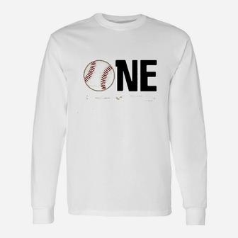 1St Birthday Baseball Unisex Long Sleeve | Crazezy
