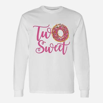 2Nd Birthday Two Sweet Donut Unisex Long Sleeve | Crazezy UK