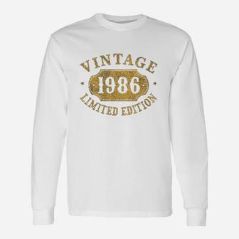 35 Years Old 35Th Birthday Anniversary Gift 1986 Unisex Long Sleeve | Crazezy DE