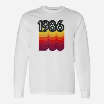 35Th Birthday Vintage Retro 80S Style 1986 Unisex Long Sleeve | Crazezy