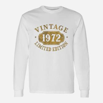49 Years Old 49Th Birthday Anniversary Gift 1972 Unisex Long Sleeve | Crazezy CA
