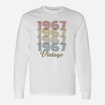 54Th Birthday Gift Retro Birthday 1967 Vintage Unisex Long Sleeve | Crazezy UK