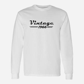 55Th Birthday Gift Vintage 1966 Retro Unisex Long Sleeve | Crazezy
