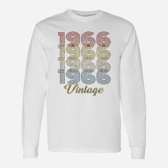 55Th Birthday Retro Birthday 1966 Vintage Unisex Long Sleeve | Crazezy