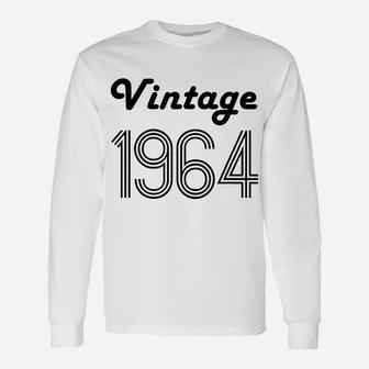 56Th Birthday Gift For Her 56 Year Old Daughter Vintage 1964 Unisex Long Sleeve | Crazezy