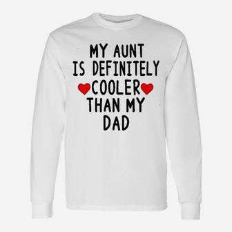 Acwssit Aunt Cool Than Dad Baby Boy Clothes Unisex Long Sleeve | Crazezy UK