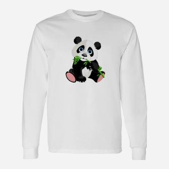 Adorable Panda Bear Eating My Favorite Animal Long Sleeve T-Shirt - Thegiftio UK