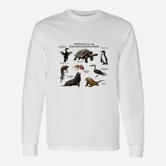 Animals Of The Galapagos Islands Long Sleeve T-Shirt - Thegiftio