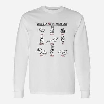 Animals I Can Kill With My Bare Hands Long Sleeve T-Shirt - Thegiftio UK