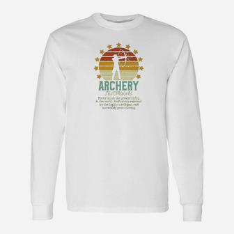Archery Archery Definition Long Sleeve T-Shirt - Thegiftio UK