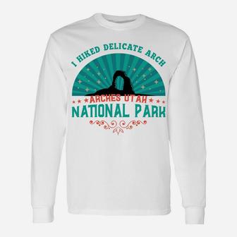 Arches National Park In Utah Design With The Delicate Arch Unisex Long Sleeve | Crazezy DE