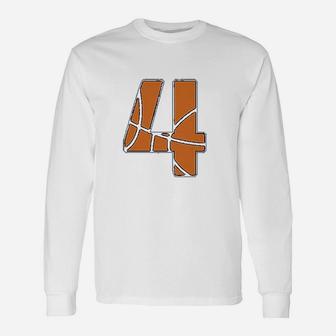 Basketball 4Th Birthday Gift For Four Year Old Unisex Long Sleeve | Crazezy