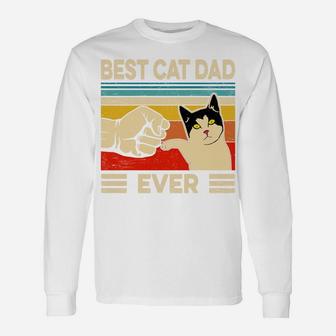 Best Cat Dad Ever Funny Cat Daddy Father Day Gift Unisex Long Sleeve | Crazezy