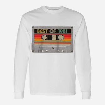 Best Of 1981 39Th Birthday Gifts Cassette Tape Vintage Raglan Baseball Tee Unisex Long Sleeve | Crazezy UK