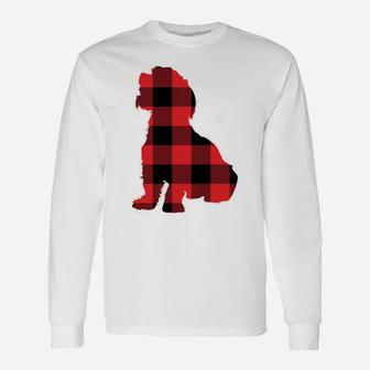 Best Shih Tzu Dad Ever Red Plaid Christmas For Dog Lovers Unisex Long Sleeve | Crazezy