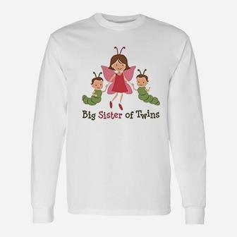 Big Sister Of Twins Unisex Long Sleeve | Crazezy AU