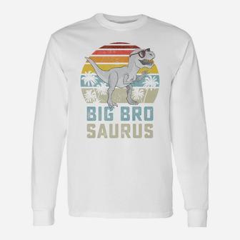 Bigbrosaurus T Rex Dinosaur Big Bro Saurus Brother Family Unisex Long Sleeve | Crazezy