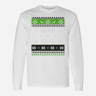 Bird Gang Flying Eagles Ugly Christmas Sweater Sweatshirt Unisex Long Sleeve | Crazezy