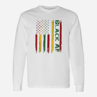 Black Af Black History Month African American Gift Unisex Long Sleeve | Crazezy CA