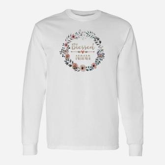 Blessed Nana Sweatshirt Thanksgiving Christmas Unisex Long Sleeve | Crazezy DE