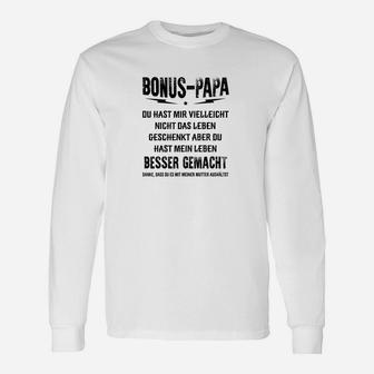 Bonus-Papa Langarmshirts mit liebevoller Botschaft, Perfekt für Stiefväter - Seseable