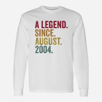 Born In August 2004 Unisex Long Sleeve | Crazezy