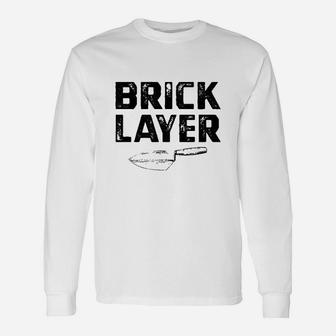 Brickwork Bricklaying Unisex Long Sleeve | Crazezy CA