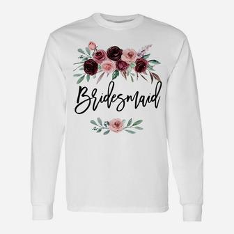 Bridal Shower Wedding Gift For Bridesmaid Maid Of Honor Unisex Long Sleeve | Crazezy