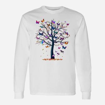 Butterfly Tree Beautiful Unisex Long Sleeve | Crazezy UK