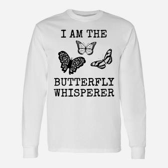 Butterfly Whisperer Cool Lepidopterist Spring Long Sleeve T-Shirt - Thegiftio