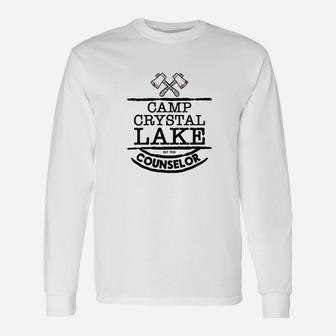 Camp Crystal Lake Counselor Staff Costume White Unisex Long Sleeve | Crazezy DE