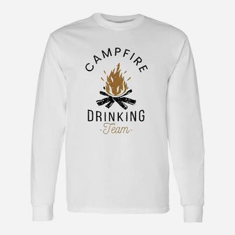 Campfire Drinking Team Long Sleeve T-Shirt - Thegiftio UK