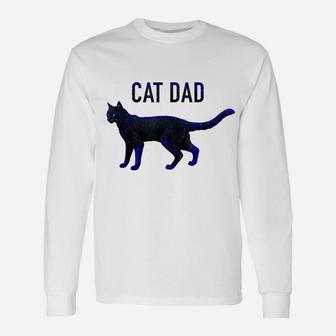 Cat Dad Gifts Fathers Day For Best Cat Dad Ever Men Daddy Unisex Long Sleeve | Crazezy