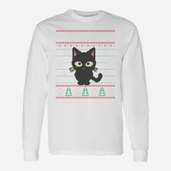 Cat Daddy Ugly Christmas Sweater Pajama Matching Xmas Gift Sweatshirt Unisex Long Sleeve | Crazezy AU