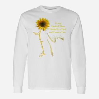Cat You Are My Sunshine Sunflower In My Darkest Hour A Paw Unisex Long Sleeve | Crazezy DE