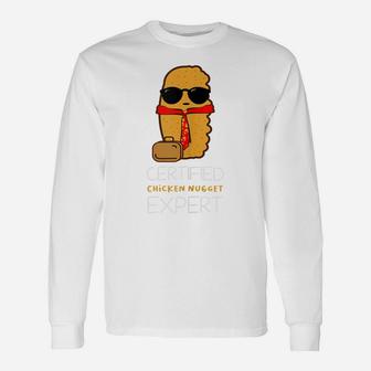 Certified Chicken Nugget For A Fast Food Chicken Nugget Unisex Long Sleeve | Crazezy CA