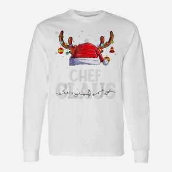 Chef Santa Claus Christmas Pajamas Funny Matching Costume Unisex Long Sleeve | Crazezy UK