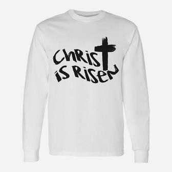 Christ Is Risen Religious Easter Unisex Long Sleeve | Crazezy