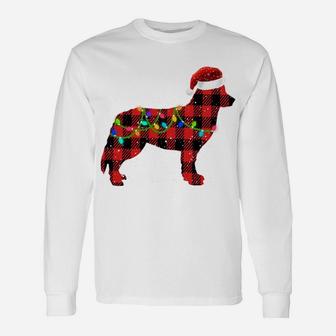 Christmas Lights Bernese Mountain Dog Lover Dog Dad Dog Mom Unisex Long Sleeve | Crazezy DE
