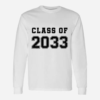 Class Of 2033 Grow With Me First Day Of School Unisex Long Sleeve | Crazezy UK