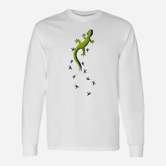 Climbing Gecko Leguan Reptile Lizard Unisex Long Sleeve | Crazezy CA