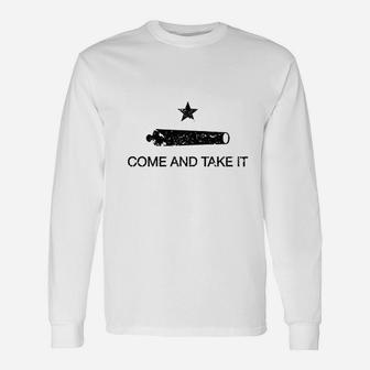 Come And Take It Flag White S Full Unisex Long Sleeve | Crazezy