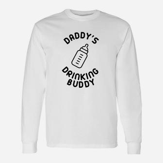 Crazy Bros Daddys Drinking Buddy Funny Cute Unisex Long Sleeve | Crazezy CA