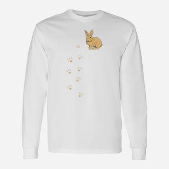 Cute Bunny Rabbit Pocket Easter Day Unisex Long Sleeve | Crazezy AU