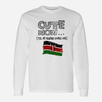 Cute Now Kenya Flag Unisex Long Sleeve | Crazezy