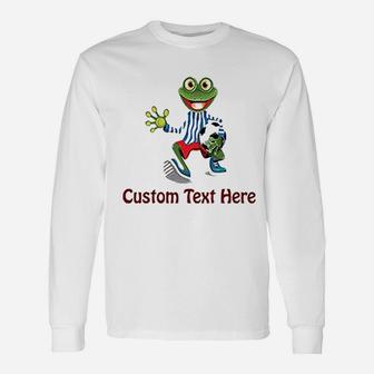Cute Rascals Frog Soccer Player Unisex Long Sleeve | Crazezy