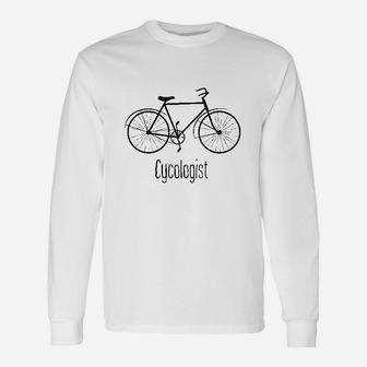 Cycologist Funny Psychology Biking Cyclist Gift For Biker Unisex Long Sleeve | Crazezy DE