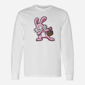 Dabbing Easter Bunny Dab Long Sleeve T-Shirt - Thegiftio UK