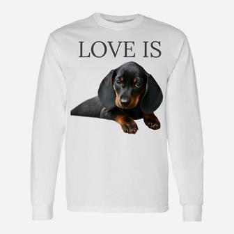 Dachshund Shirt Dog Mom Dad Men Women Kids Gift Doxie Tshirt Unisex Long Sleeve | Crazezy